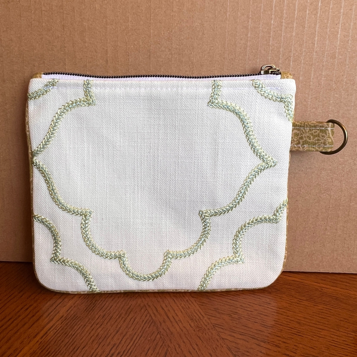 Slim Zipper Pouch Green Morocco