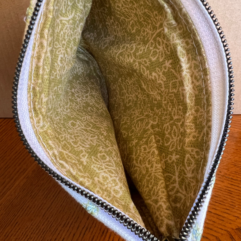 Slim Zipper Pouch Green Morocco