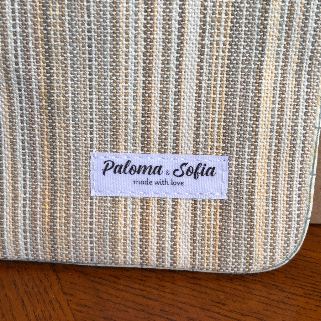 Slim Zipper Pouch Desert Stripes
