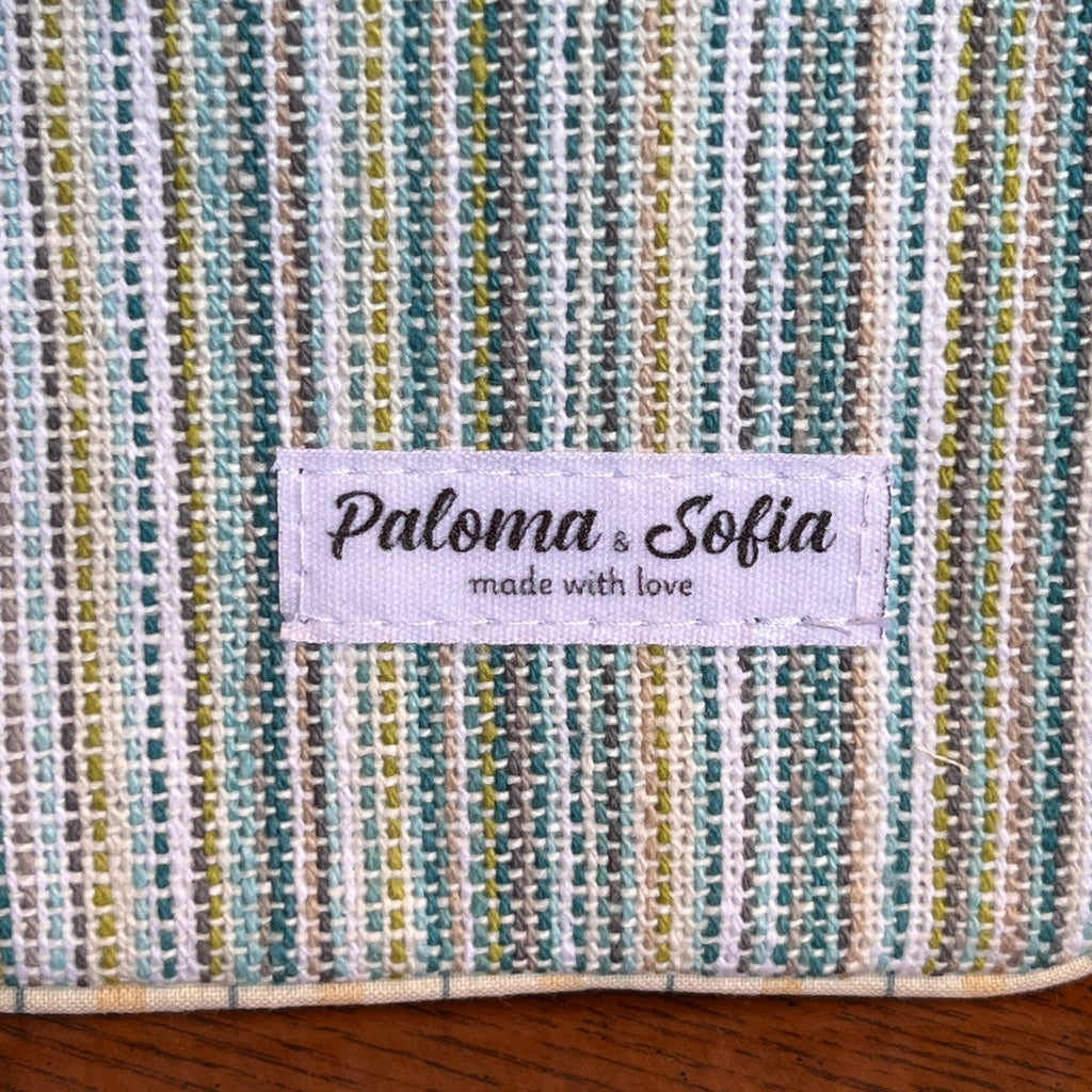 Slim Zipper Pouch Sea Stripes