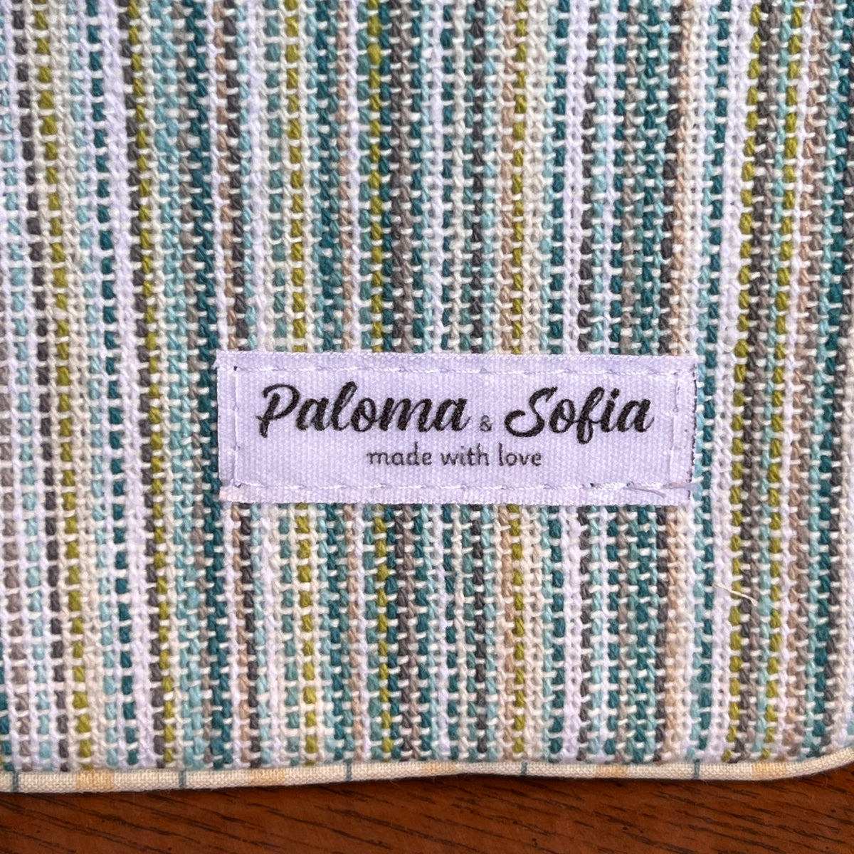 Slim Zipper Pouch Sea Stripes