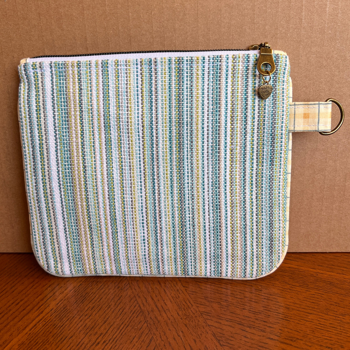 Slim Zipper Pouch Sea Stripes