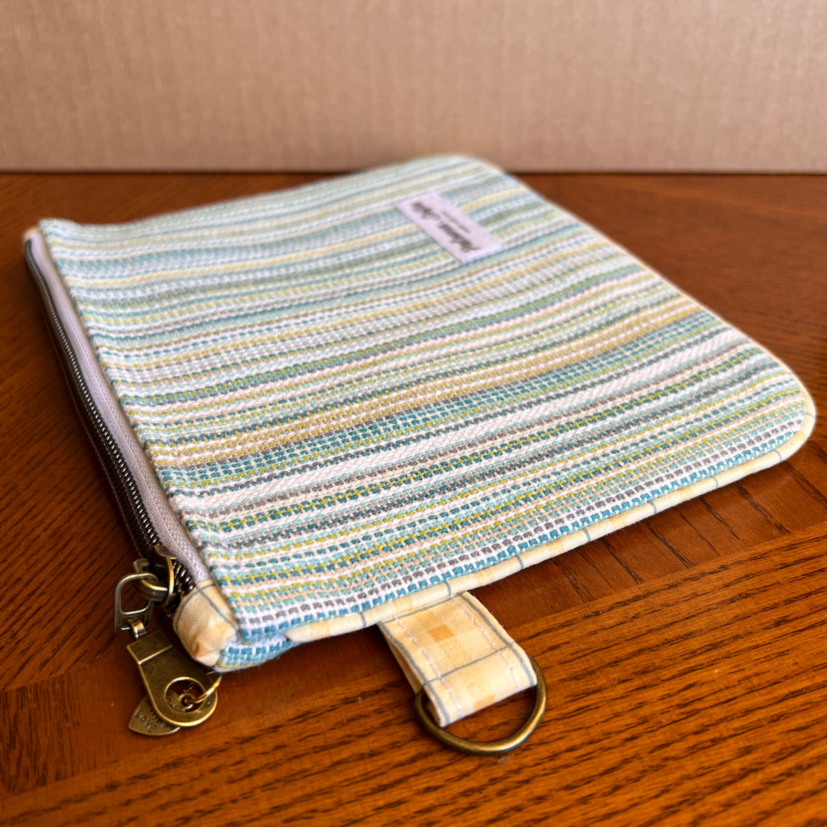 Slim Zipper Pouch Sea Stripes