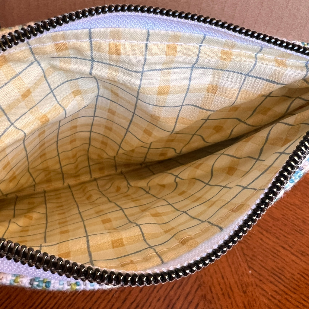 Slim Zipper Pouch Sea Stripes
