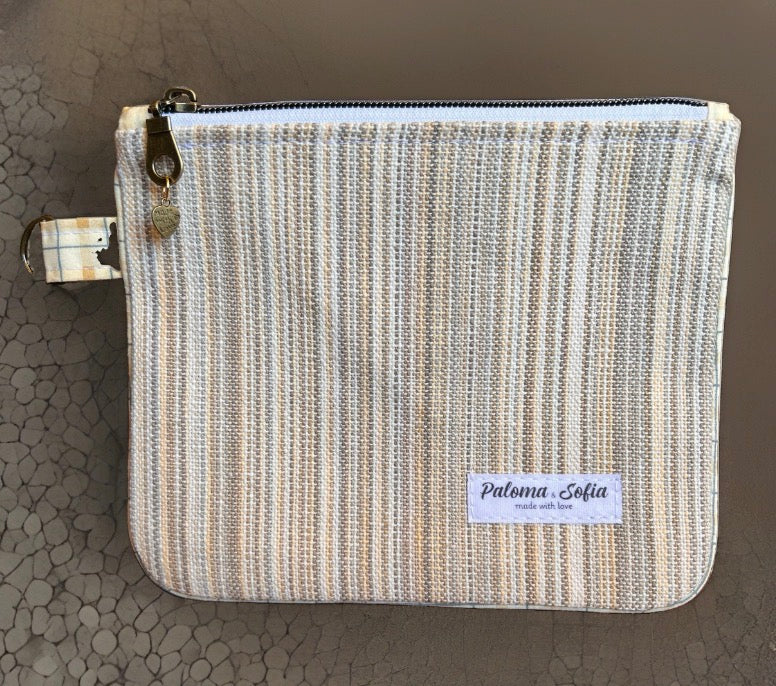 Slim Zipper Pouch Desert Stripes